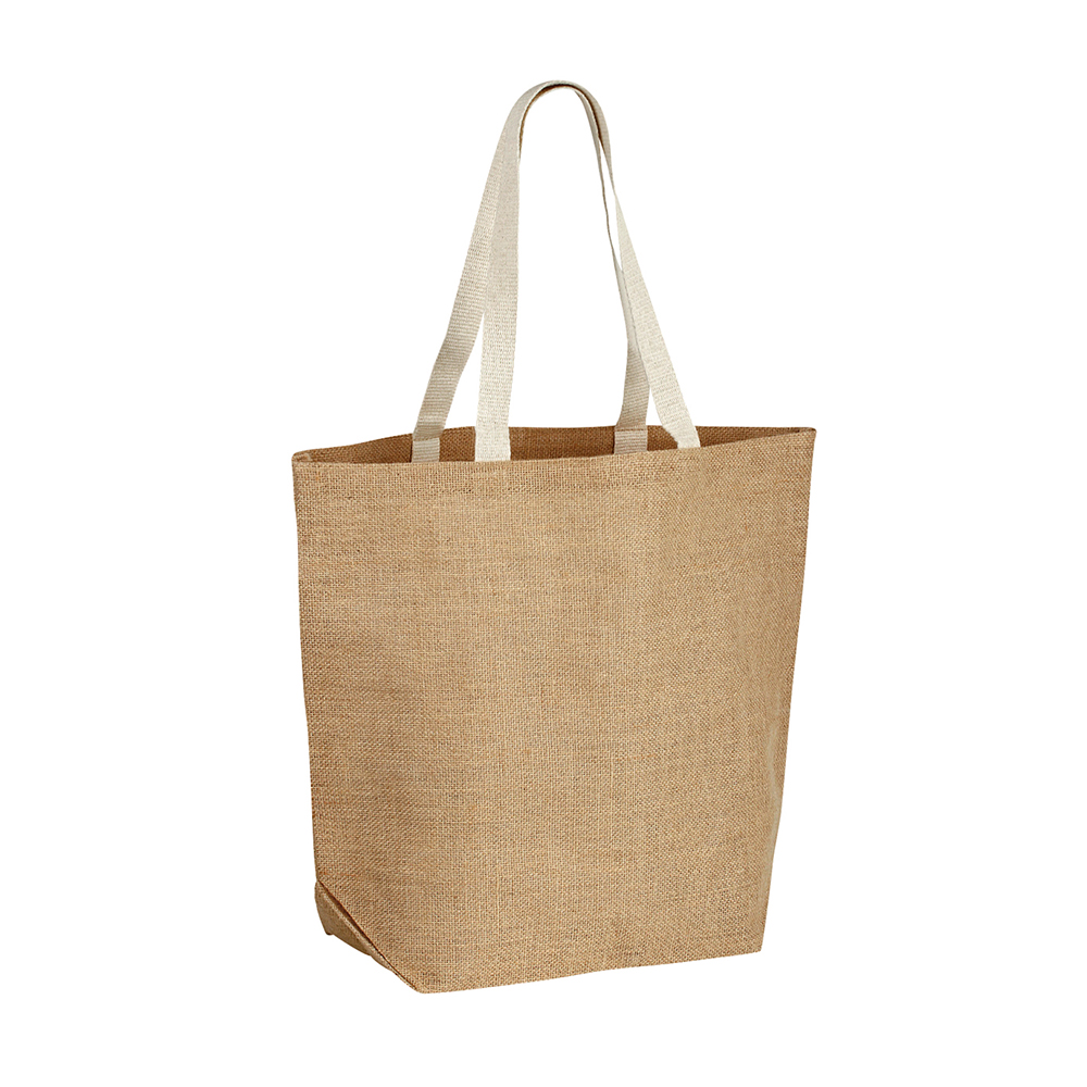 JUTE BAG WITH COTTON HANDLE